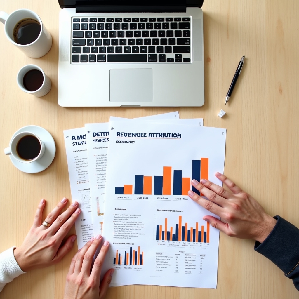 Revenue attribution report showing content formats compared against opportunity value